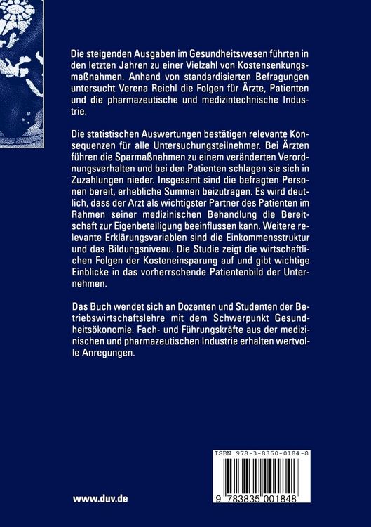 Produktbild: Prospektive Auswirkungen der Kosteneinsparung im Gesundheitswesen auf &Auml;rzte, Patienten und die Industrie