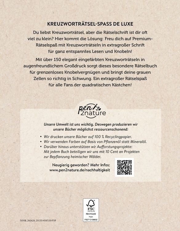 Produktbild: Gro&szlig;druck Kreuzwortr&auml;tsel