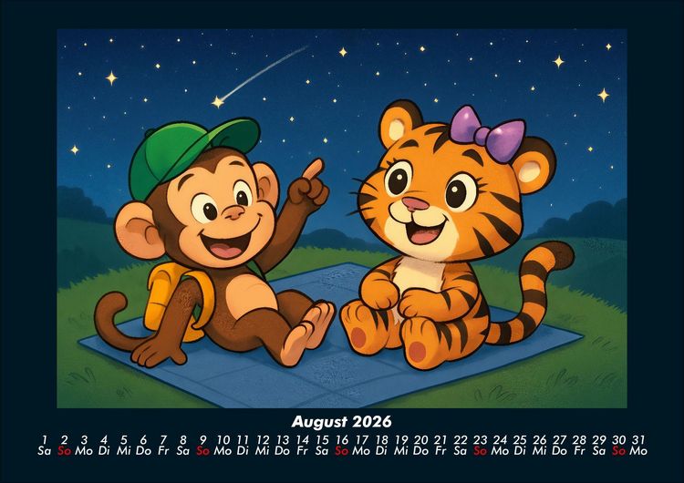 Produktbild: Milo & Tina - Ein Jahr voller Freundschaft 2026 Fotokalender DIN A4