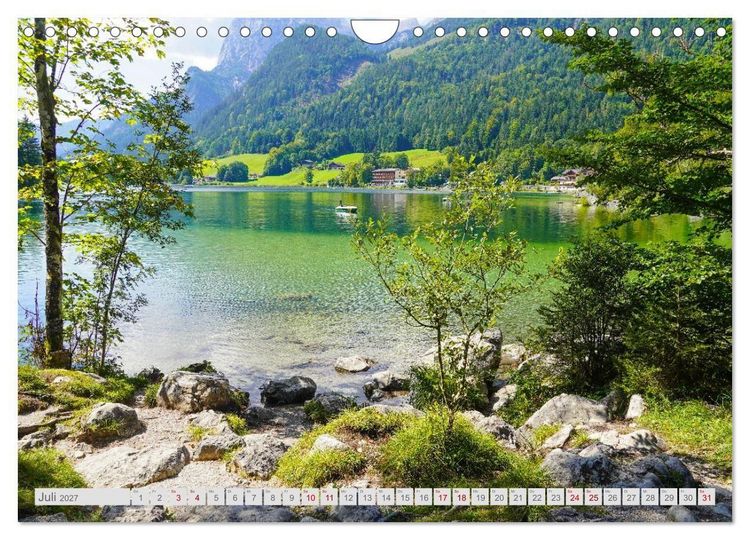 Produktbild: Malerische Bergseen in den bayerischen Alpen (Wandkalender 2027 DIN A4 quer), CALVENDO Monatskalender