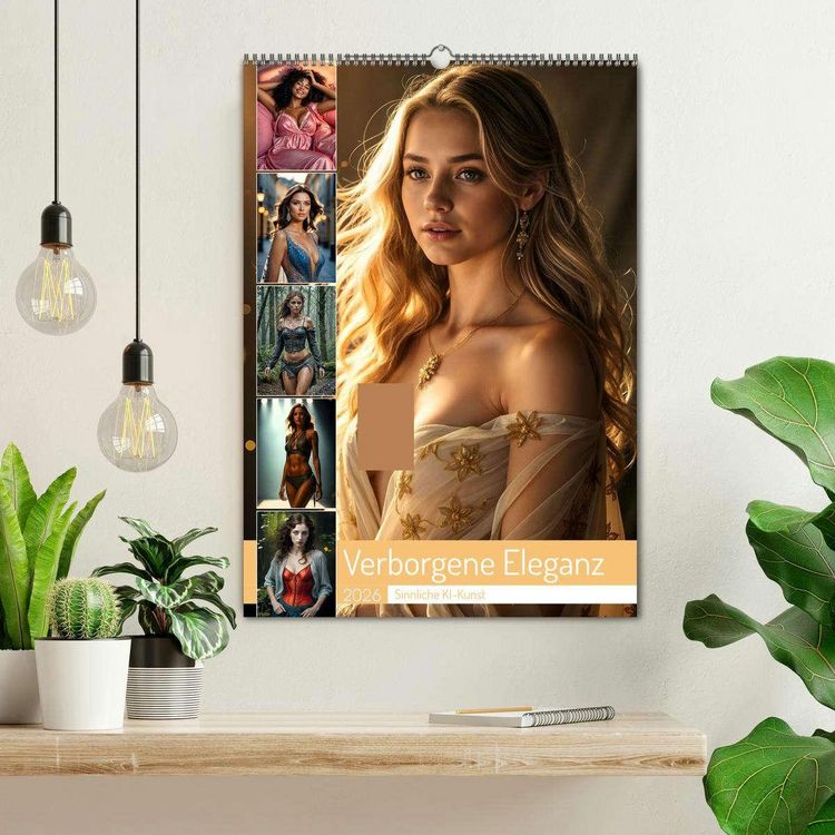 Produktbild: Verborgene Eleganz (Wandkalender 2026 DIN A2 hoch), CALVENDO Monatskalender