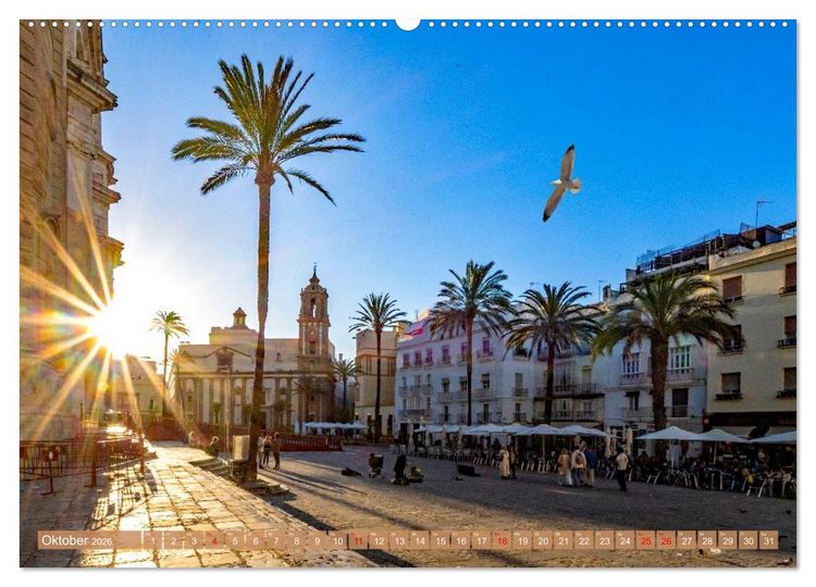 Produktbild: Ein Herz f&uuml;r Cadiz (hochwertiger Premium Wandkalender 2026 DIN A2 quer), Kunstdruck in Hochglanz