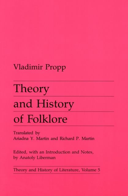 Produktbild: Theory and History of Folklore