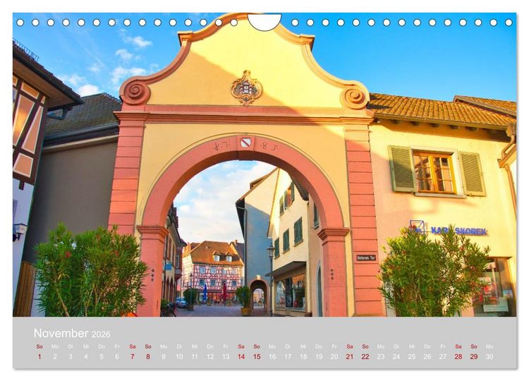 Produktbild: Ettenheim - Perle der Ortenau (Wandkalender 2026 DIN A4 quer), CALVENDO Monatskalender