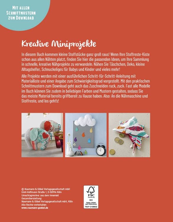 Produktbild: Sch&ouml;nes aus Stoffresten n&auml;hen I Accessoires, Deko & Geschenke