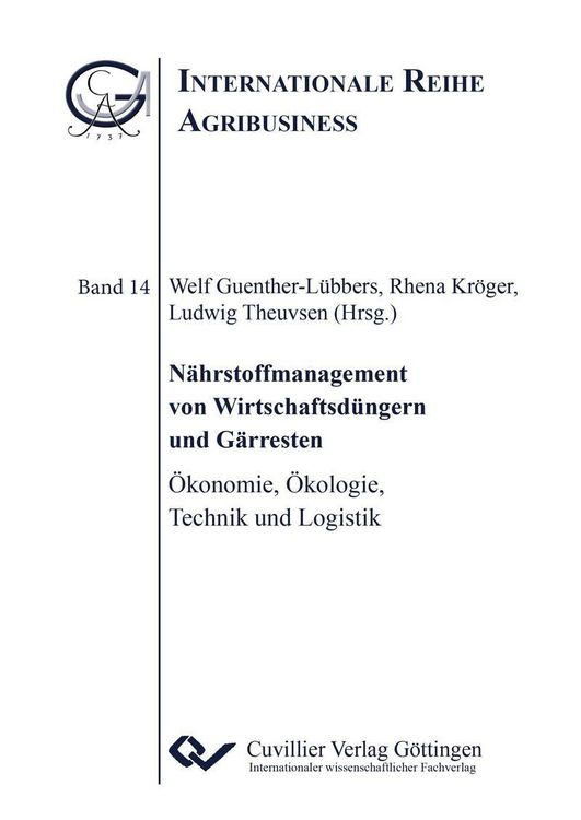 Produktbild: N&auml;hrstoffmanagement von Wirtschaftsd&uuml;ngern und G&auml;rresten