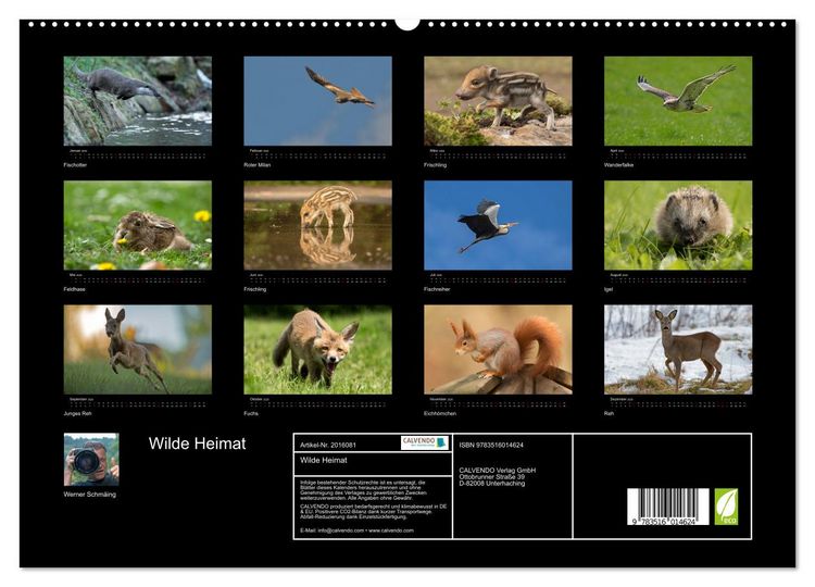Produktbild: Wilde Heimat (hochwertiger Premium Wandkalender 2026 DIN A2 quer), Kunstdruck in Hochglanz