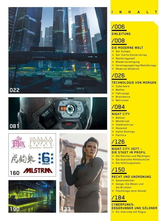 Produktbild: Die Welt von Cyberpunk 2077