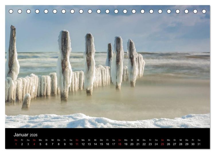 Produktbild: wonderful moments - R&uuml;gen 2026 (Tischkalender 2026 DIN A5 quer), CALVENDO Monatskalender