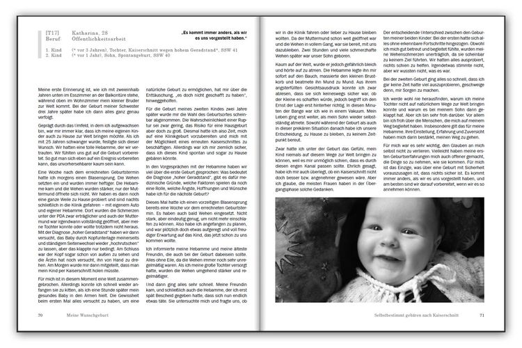 Produktbild: Meine Wunschgeburt - Selbstbestimmt geb&auml;ren nach Kaiserschnitt: Begleitbuch f&uuml;r Schwangere, ihre Partner und geburtshilfliche Fachpersonen