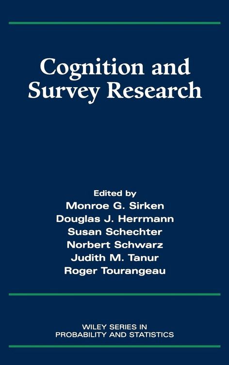 Produktbild: Cognition and Survey Research