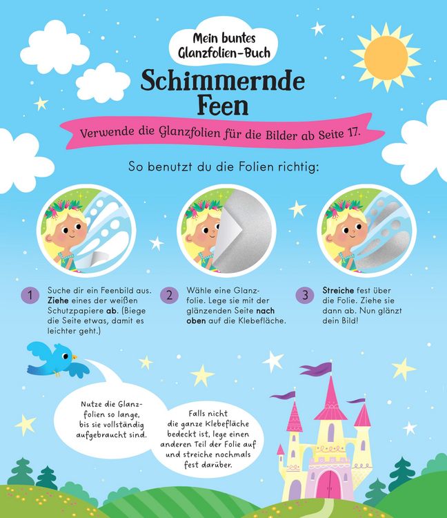 Produktbild: Mein buntes Glanzfolien-Buch: Schimmernde Feen