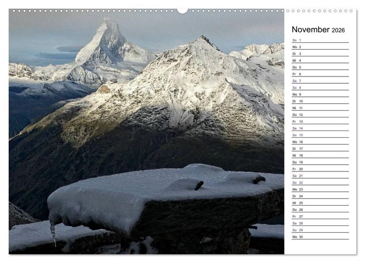 Produktbild: Matterhorn. Der Berg der Berge (hochwertiger Premium Wandkalender 2026 DIN A2 quer), Kunstdruck in Hochglanz