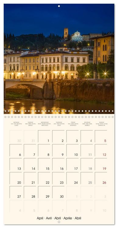 Produktbild: FLORENCE Impressions by day and night (Wall Calendar 2026 12 &times; 12 Inch) CALVENDO 12 Month Wall Calendar