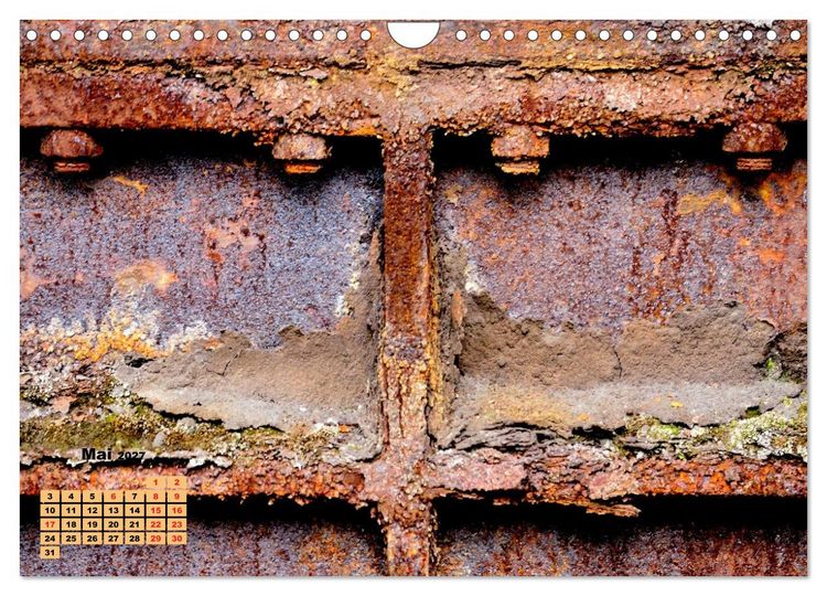 Produktbild: Metallwelt (Wandkalender 2027 DIN A4 quer), CALVENDO Monatskalender