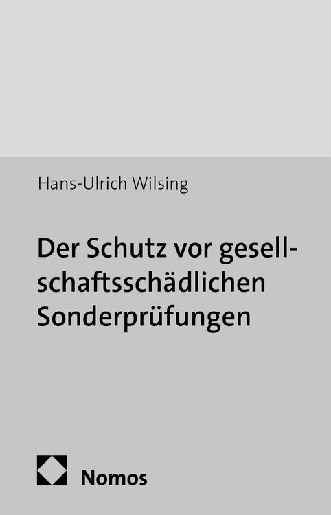 Produktbild: Der Schutz vor gesellschaftssch&auml;dlichen Sonderpr&uuml;fungen