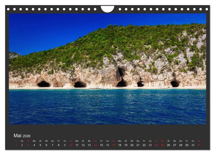 Produktbild: Sardinien - Traumstr&auml;nde am Mittelmeer (Wandkalender 2026 DIN A4 quer), CALVENDO Monatskalender