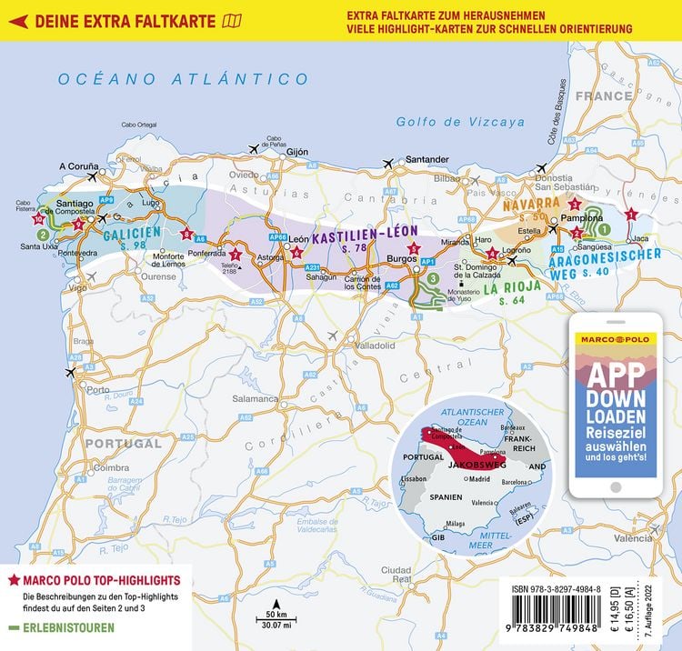 Produktbild: MARCO POLO Reisef&uuml;hrer Jakobsweg, Spanien