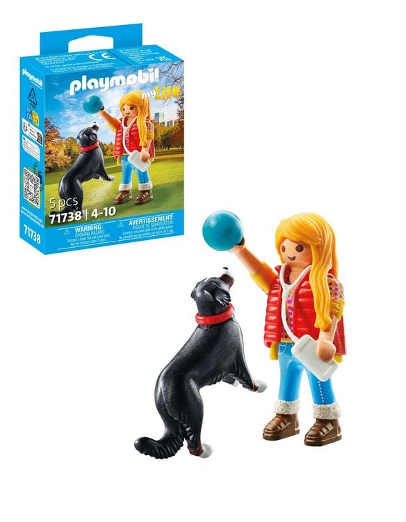 Produktbild: PLAYMOBIL 71738 Frau mit Sennenhund