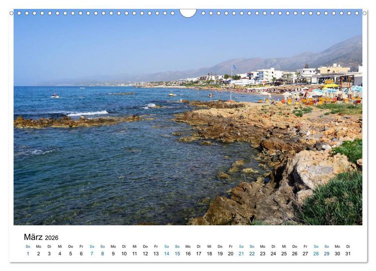 Produktbild: Die Insel Kreta - St&auml;dte, Schluchten und Meer (Wandkalender 2026 DIN A3 quer), CALVENDO Monatskalender