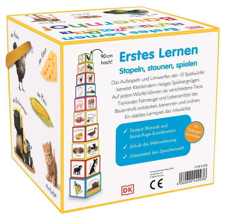 Produktbild: Erstes Lernen Stapelw&uuml;rfel. Bauernhof