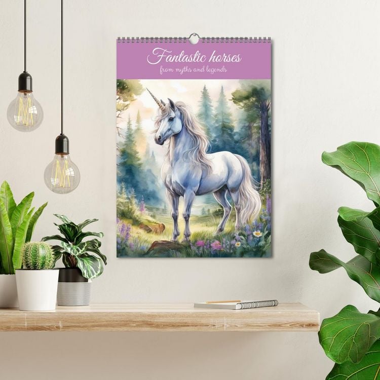 Produktbild: Fantastic horses from myths and legends (Wall Calendar 2026 DIN A3 portrait), CALVENDO 12 Month Wall Calendar