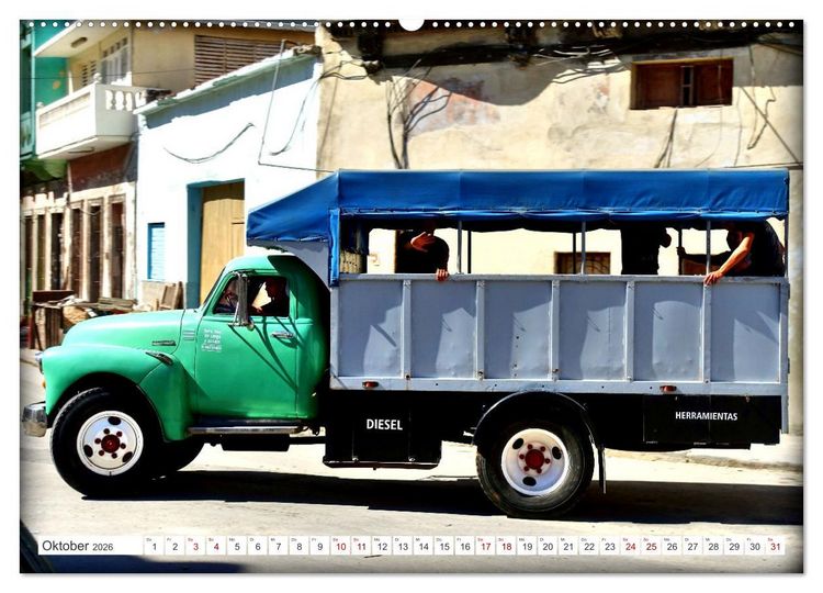 Produktbild: LKW-Busse - Made in Cuba (hochwertiger Premium Wandkalender 2026 DIN A2 quer), Kunstdruck in Hochglanz
