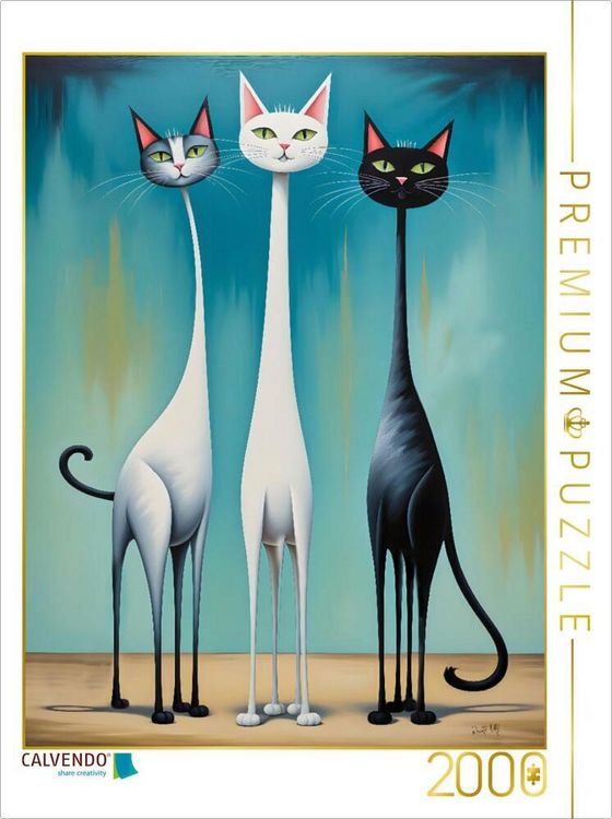 Produktbild: CALVENDO Puzzle Katzen - Pretty Girls Club | 2000 Teile Lege-Gr&ouml;&szlig;e 90x67cm Foto-Puzzle f&uuml;r gl&uuml;ckliche Stunden