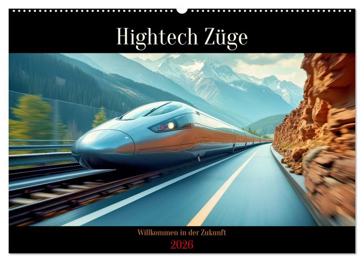 Produktbild: Hightech Z&uuml;ge (Wandkalender 2026 DIN A2 quer), CALVENDO Monatskalender