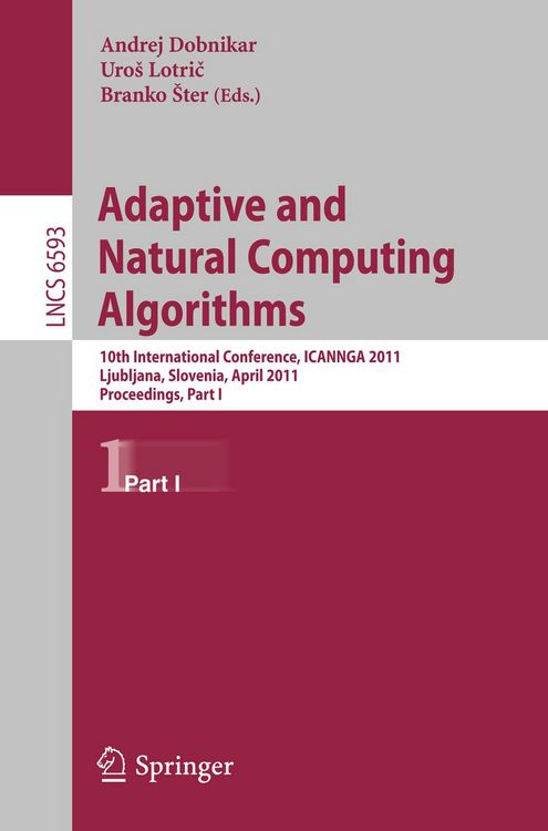 Produktbild: Adaptive and Natural Computing Algorithms