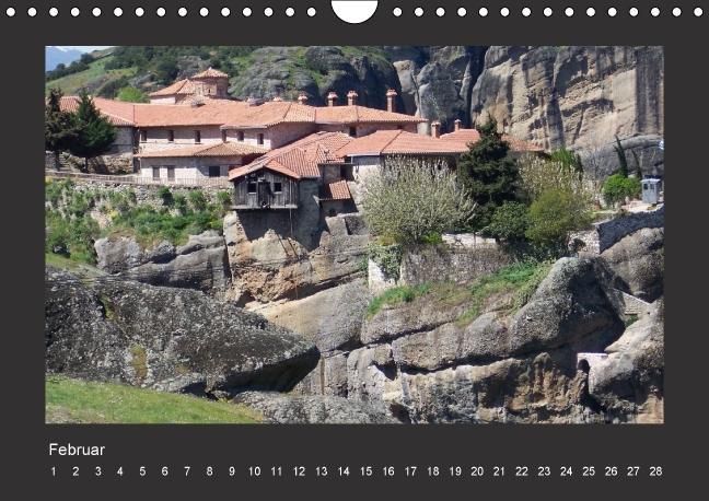 Produktbild: Meteora-Kl&ouml;ster in Griechenland (Wandkalender immerw&auml;hrend DIN A4 quer)