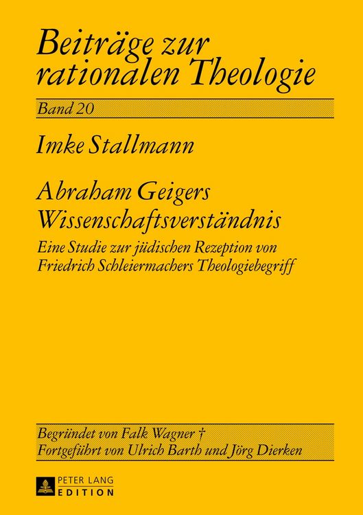 Produktbild: Abraham Geigers Wissenschaftsverst&auml;ndnis