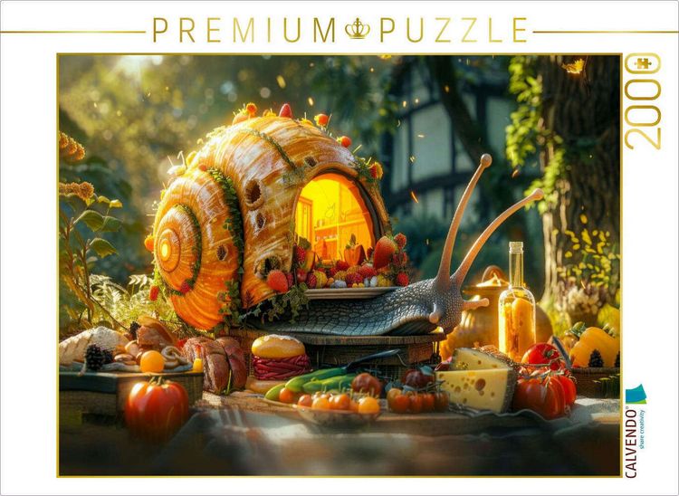 Produktbild: CALVENDO Puzzle Mmh, ein reich gedeckter Tisch | 2000 Teile Lege-Gr&ouml;&szlig;e 90x67cm Foto-Puzzle f&uuml;r gl&uuml;ckliche Stunden
