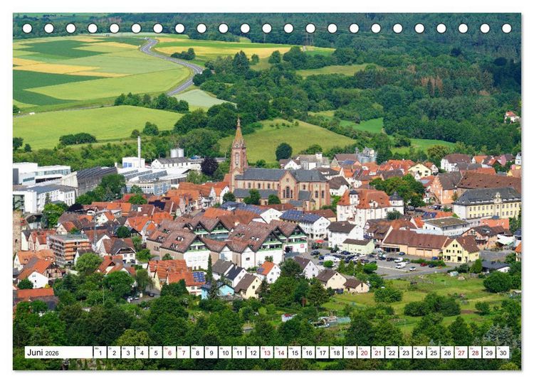 Produktbild: Hardheim und Umgebung (Tischkalender 2026 DIN A5 quer), CALVENDO Monatskalender