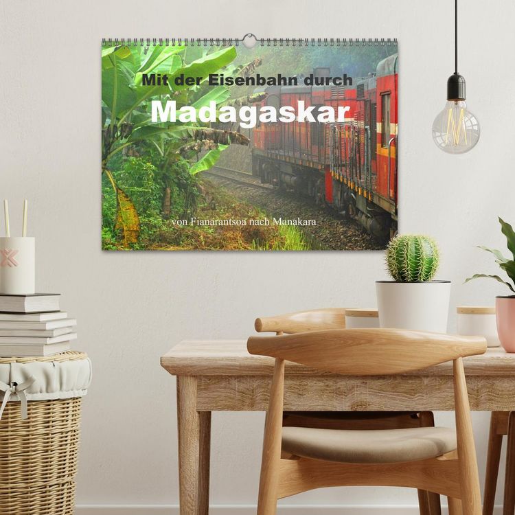 Produktbild: Mit der Eisenbahn durch Madagaskar (Wandkalender 2026 DIN A3 quer), CALVENDO Monatskalender