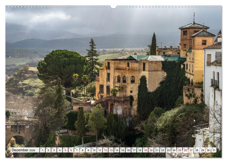 Produktbild: Andalusien - Ronda (hochwertiger Premium Wandkalender 2026 DIN A2 quer), Kunstdruck in Hochglanz