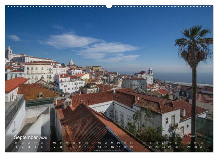 Produktbild: Zauberhaftes Lissabon (Wandkalender 2026 DIN A2 quer), CALVENDO Monatskalender