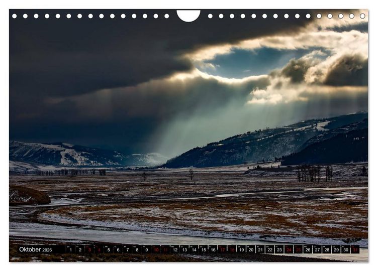 Produktbild: Yellowstone Nationalpark. Tanz auf dem Vulkan (Wandkalender 2026 DIN A4 quer), CALVENDO Monatskalender
