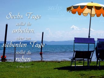 Produktbild: CALVENDO Puzzle Sechs Tage sollst du arbeiten, aber am siebenten Tag sollst du ruhen. 1000 Teile Puzzle quer | 1000 Teile Lege-Gr&ouml;&szlig;e 64 &times; 48 cm Foto-Puzzle f&uuml;r gl&uuml;ckliche Stunden
