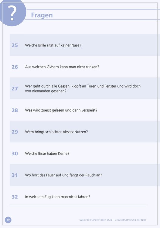 Produktbild: Das gro&szlig;e Scherzfragen-Quiz f&uuml;r Senioren