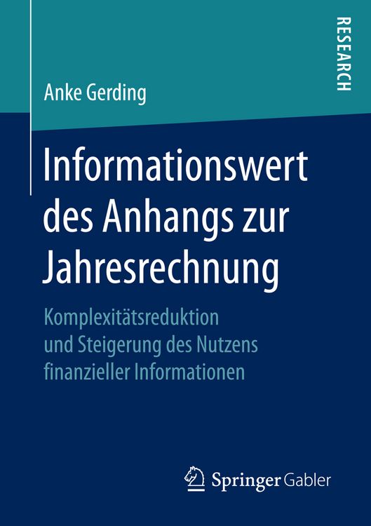 Produktbild: Informationswert des Anhangs zur Jahresrechnung
