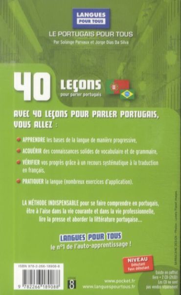 Produktbild: 40 le&ccedil;ons pour parler portugais