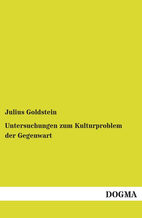 Produktbild: Untersuchungen zum Kulturproblem der Gegenwart