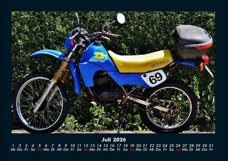 Produktbild: Motorr&auml;der 2026 Fotokalender DIN A4