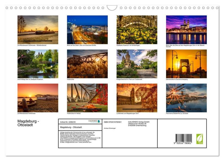 Produktbild: Magdeburg - Ottostadt (Wandkalender 2027 DIN A3 quer), CALVENDO Monatskalender