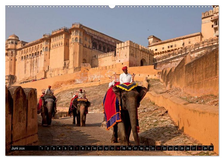 Produktbild: Indien - das goldene Dreieck, Delhi-Agra-Jaipur (Wandkalender 2026 DIN A2 quer), CALVENDO Monatskalender