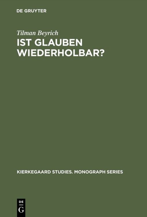 Produktbild: Ist Glauben wiederholbar?