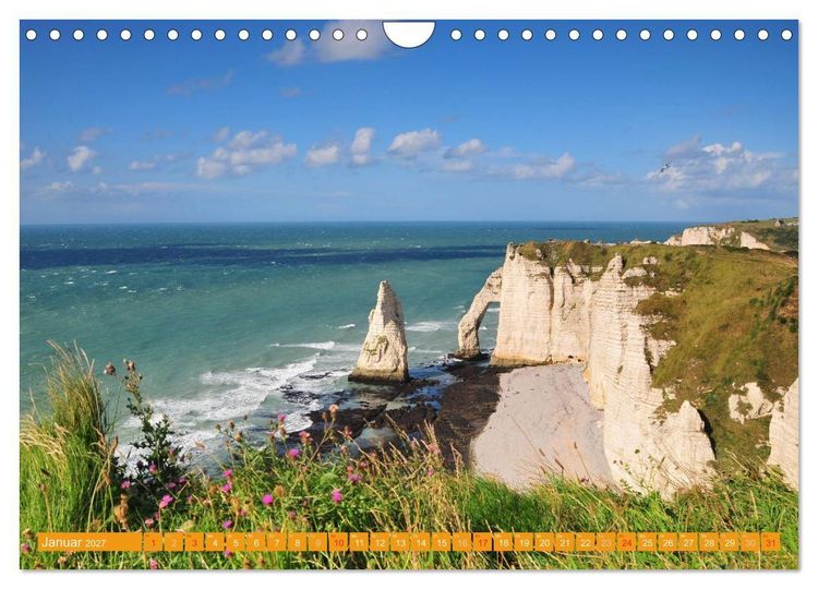 Produktbild: Quer durch die Normandie (Wandkalender 2027 DIN A4 quer), CALVENDO Monatskalender