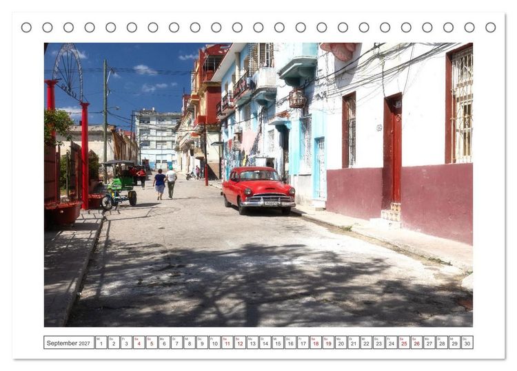 Produktbild: Amerikanische Legenden, unterwegs auf Kubas Stra&szlig;en (Tischkalender 2027 DIN A5 quer), CALVENDO Monatskalender