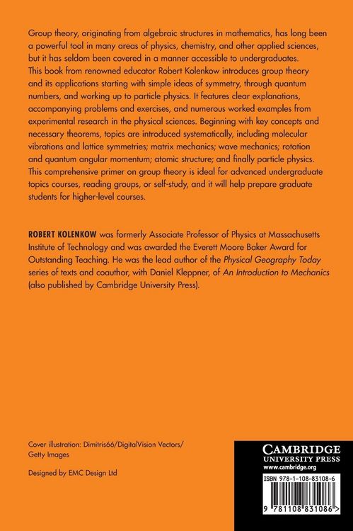 Produktbild: An Introduction to Groups and their Matrices for Science Students